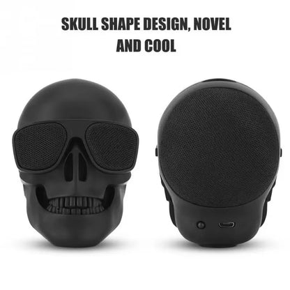 Portable Mini-Skull Speakers Little Skull Wireless Bluetooth Cartoon Bones Ghost Head Small Compatible 5W Hd Stereo Woofer Music