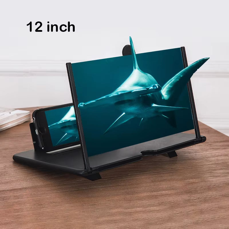 CHE15 12 -16 Inchmobile Phone Screen Magnifier HD Video Amplifier Stand Bracket with Movie Magnifying Folding Phone Desk Holder