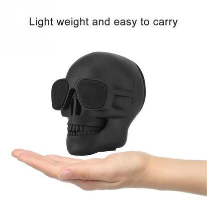 Portable Mini-Skull Speakers Little Skull Wireless Bluetooth Cartoon Bones Ghost Head Small Compatible 5W Hd Stereo Woofer Music